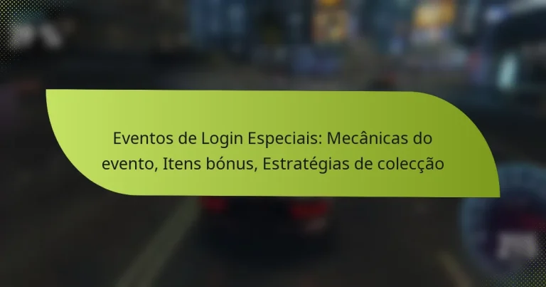 Eventos de Login Especiais: Mecânicas do evento, Itens bónus, Estratégias de colecção